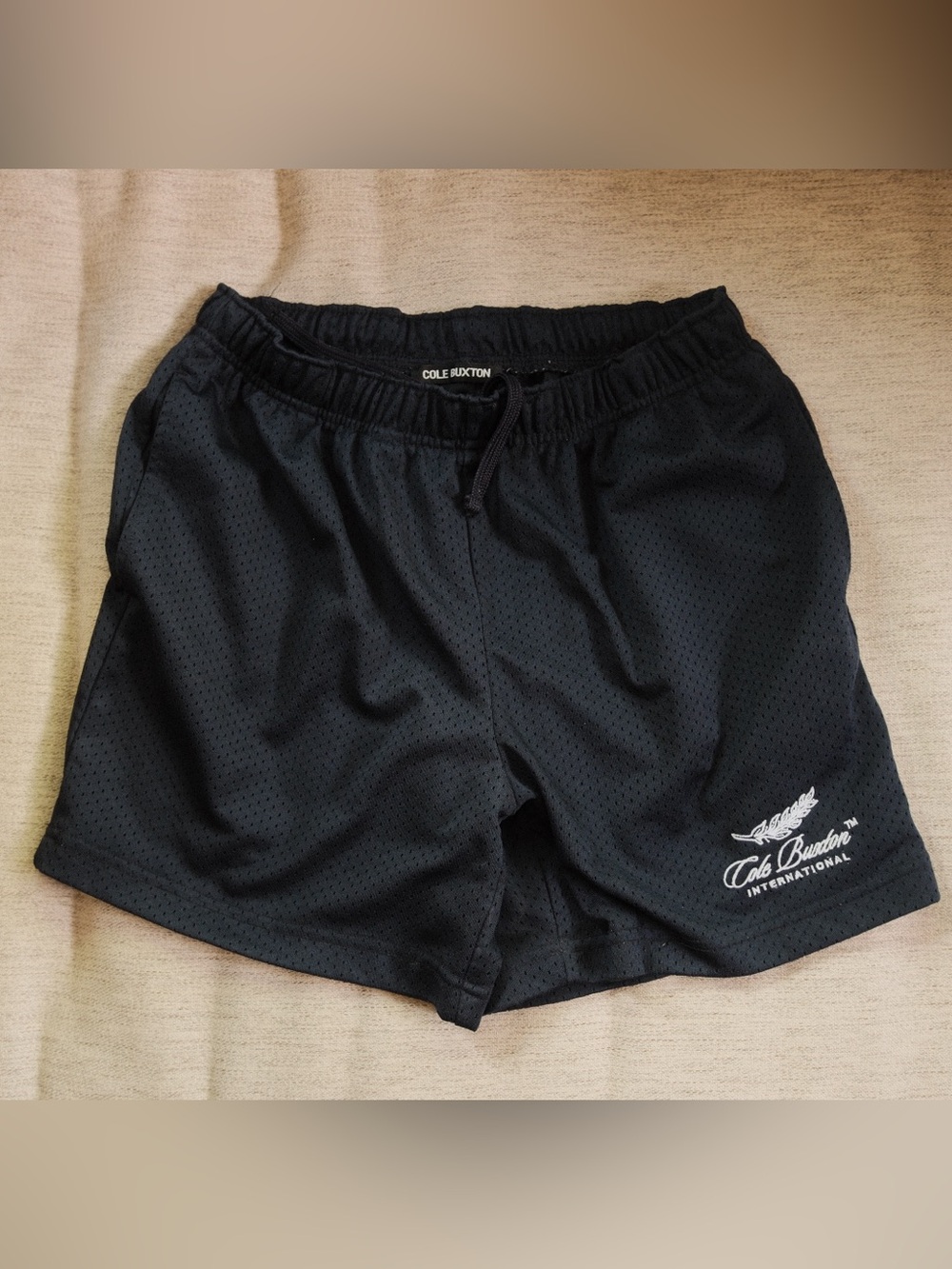 Cole Buxton Navy Mesh Shorts